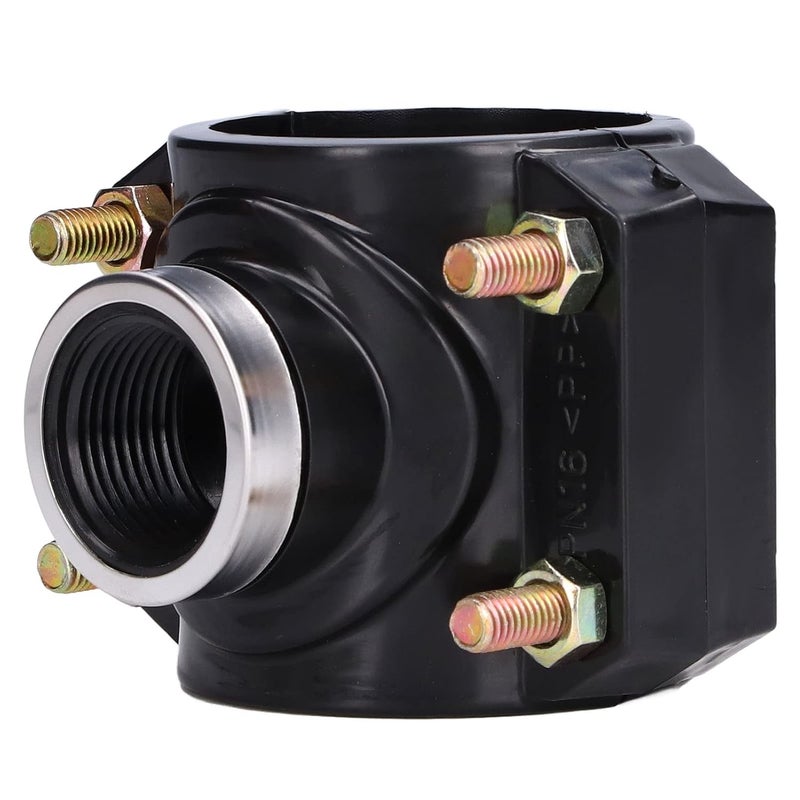 G1 أنثى خيط بلاستيكي سرج تصريف المياه تي موصل سريع لري الحديقة - Image 5