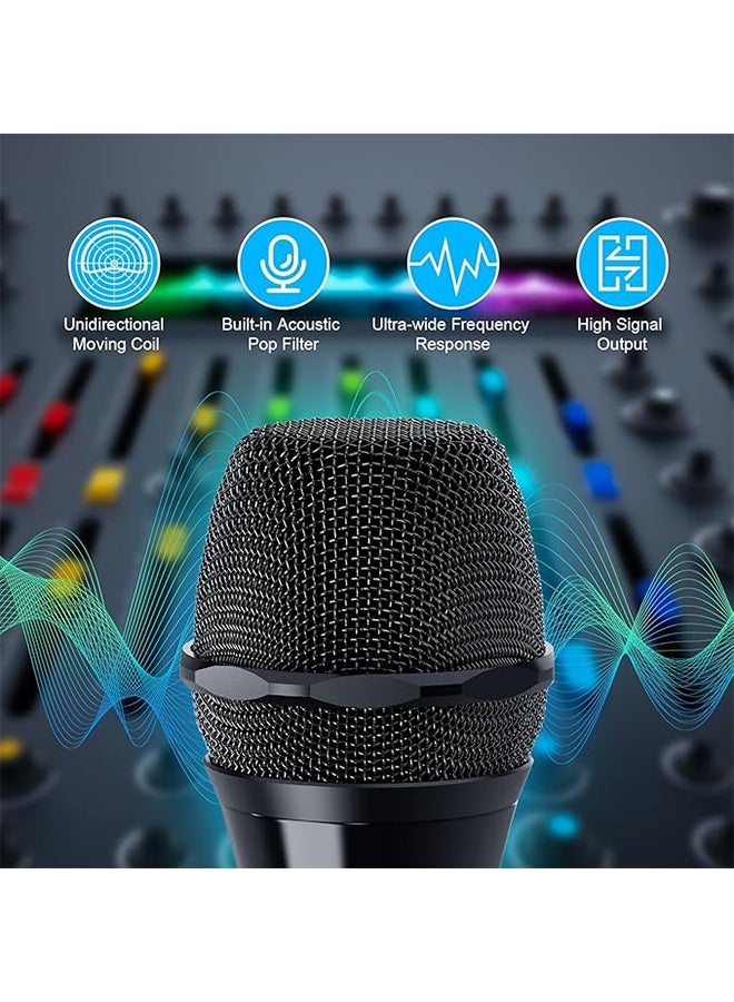 ميكروفون سلكي يدوي، ميكروفون ديناميكي أحادي الاتجاه، كابل 2m ومفتاح تشغيل/إيقاف تشغيل ميكروفون يدوي للغني، ميكروفونات مناسبة للمؤتمرات المضيفة، ميكروفونات أمبير، مازج -قابس 6.35 مم - Image 2