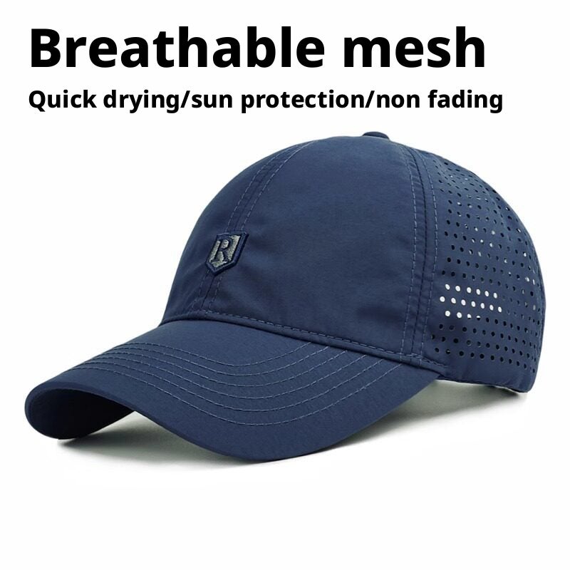 Quick-Dry Mesh Baseball Cap for Men, Sun Protection Outdoor Hat - Image 3