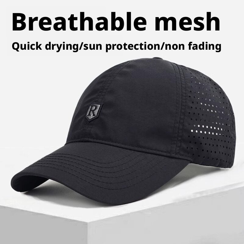 Quick-Dry Mesh Baseball Cap for Men, Sun Protection Outdoor Hat - Image 4