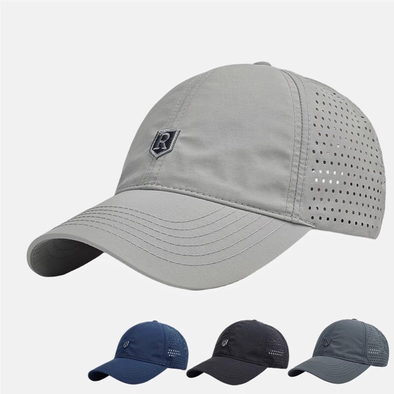 Quick-Dry Mesh Baseball Cap for Men, Sun Protection Outdoor Hat - Image 5