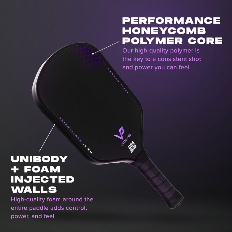 Vatic Pro Prism Flash Carbon Fiber 16mm - Foam Injected Walls - Includes Paddle Cover - Image 4