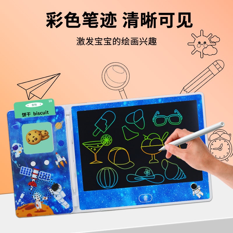 Children'S Card Machine, Painting All-In-One Machine, Bilingual Enlightenment Puzzle Card Machine, Kidsren'S Painting Handwriting Board Early Education Machine - Image 3