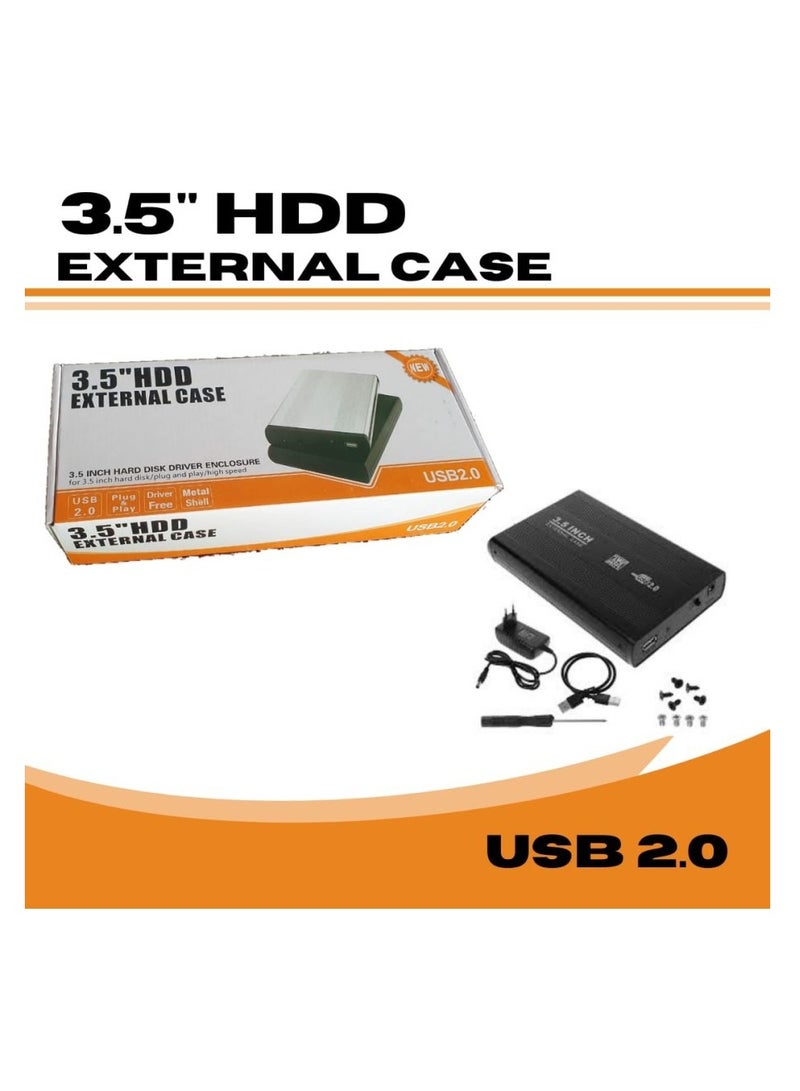 External CASE HDD 3.5" casing HARDDISK 3.5 inch/HDD ENCLOSURE casing  3.5 inch  - Image 1