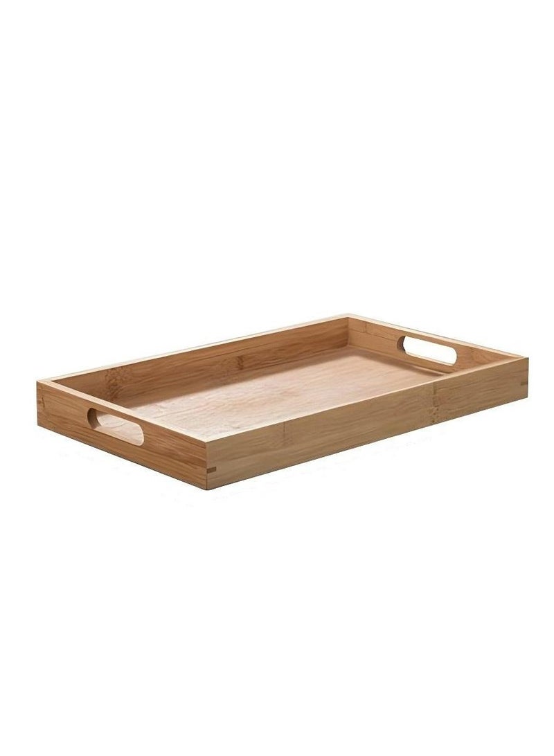 Bluejw Wooden Pallet Multi-use Wood Plate Dessert Holder Wooden Serving Dish Wood Serving Tray Food Plate Food Tray Wooden Fruits Plate Snack Plate Bread Dish Dessert Plate Tea Cup Holder - Image 1