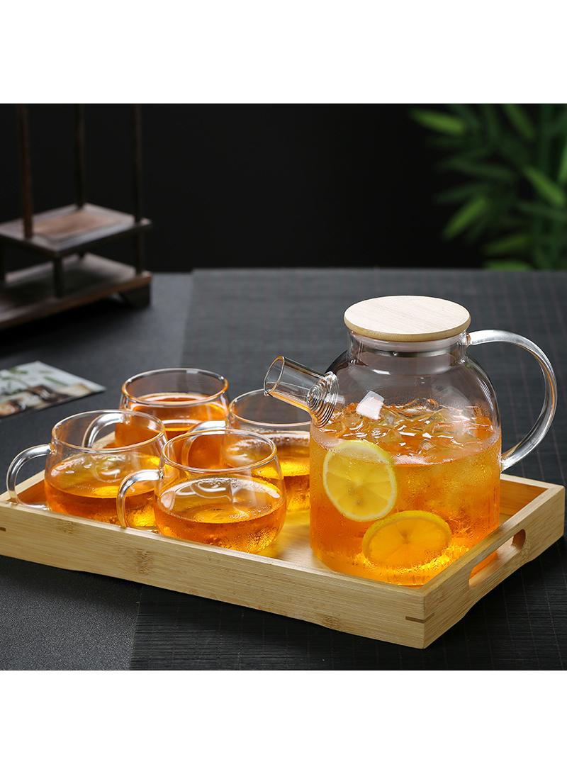 Bluejw Wooden Pallet Multi-use Wood Plate Dessert Holder Wooden Serving Dish Wood Serving Tray Food Plate Food Tray Wooden Fruits Plate Snack Plate Bread Dish Dessert Plate Tea Cup Holder - Image 3