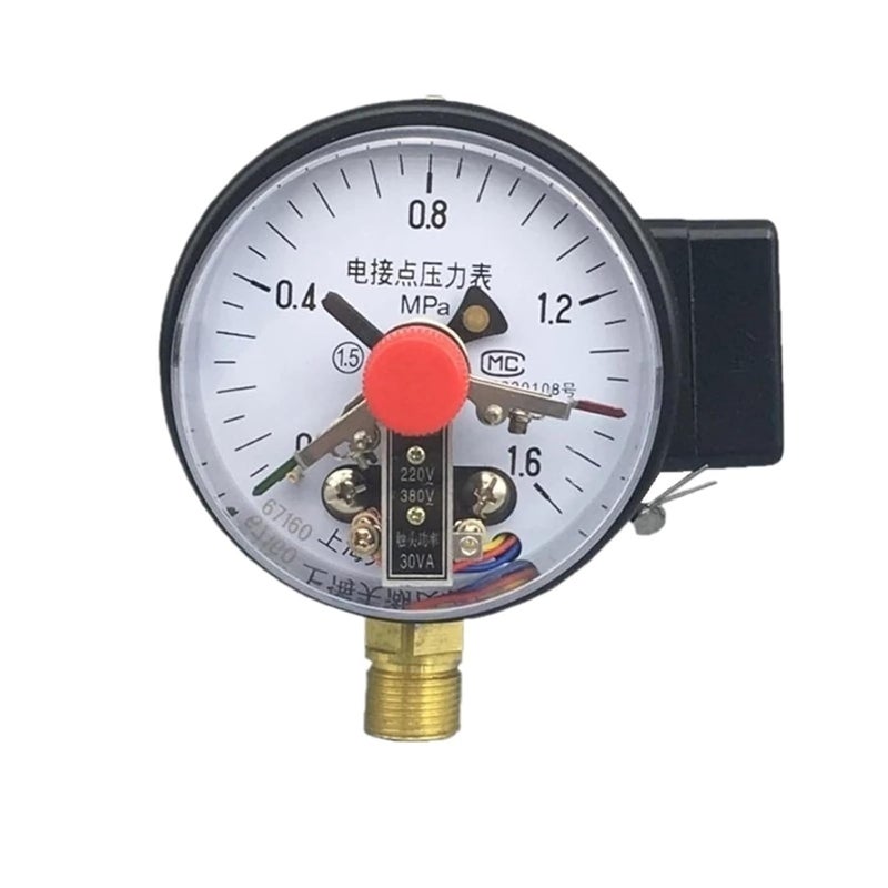 YXC 100 Electric Contact Pressure Gauge 0 4 MPA Control Vacuum Table Barometer - Image 1