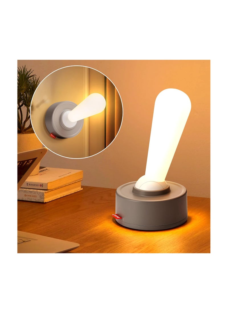 Generic Lever Light Night Light for Kids Adults, Unique Shake Toggle Switch Stick Lamp LED Night Light, Portable Rechargeable Wireless Wall Lights for Bedroom  - Image 1