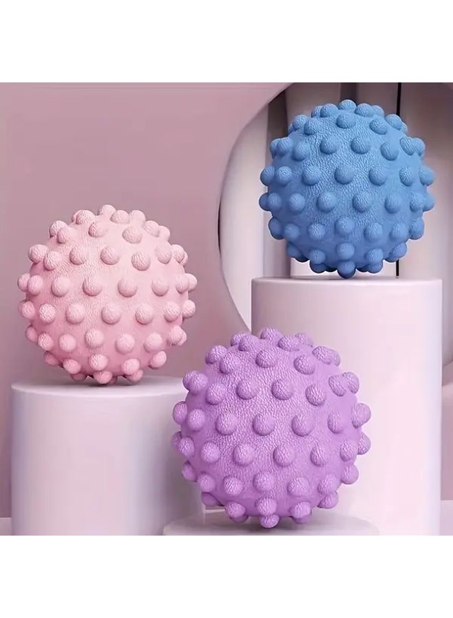 Purple Fascia Massage Ball with Bumps for Back Waist and Foot Relief Home Use Gift - Image 5