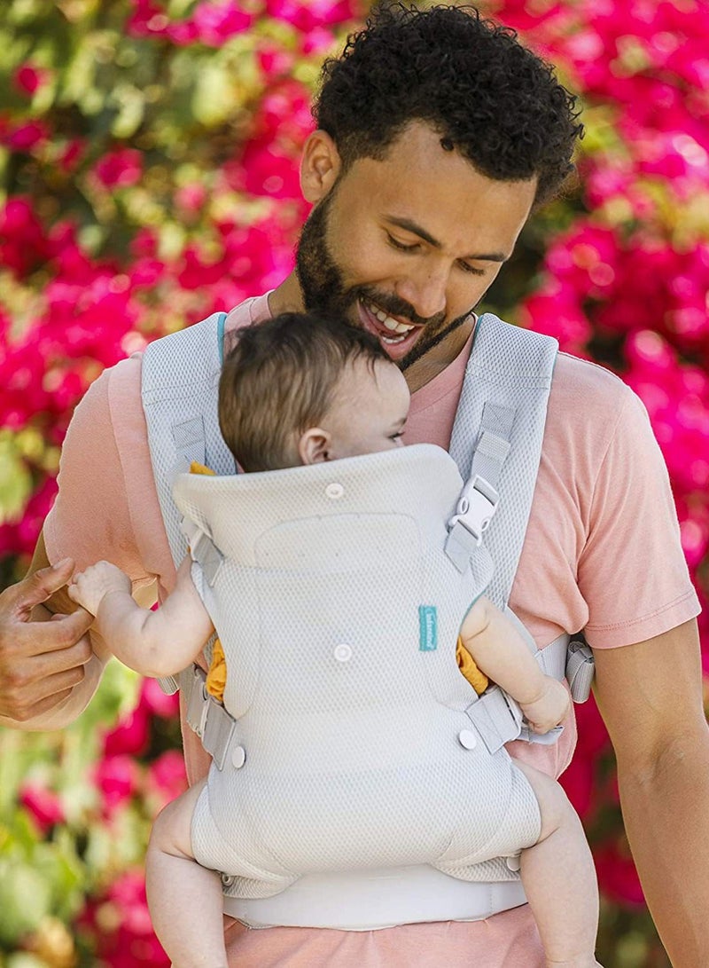 VInedi 4-In-1 Kids Convertible Carrier With Comfortable Hip Seat And Buckle Strap - Grey - Image 5