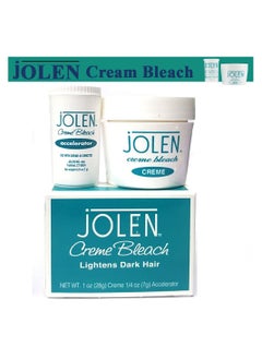 jOLEN Creme Bleach  Lightens Dark Hair (Creme-28Gm + Accelerator-7Gm) 35Gm  - Image 1
