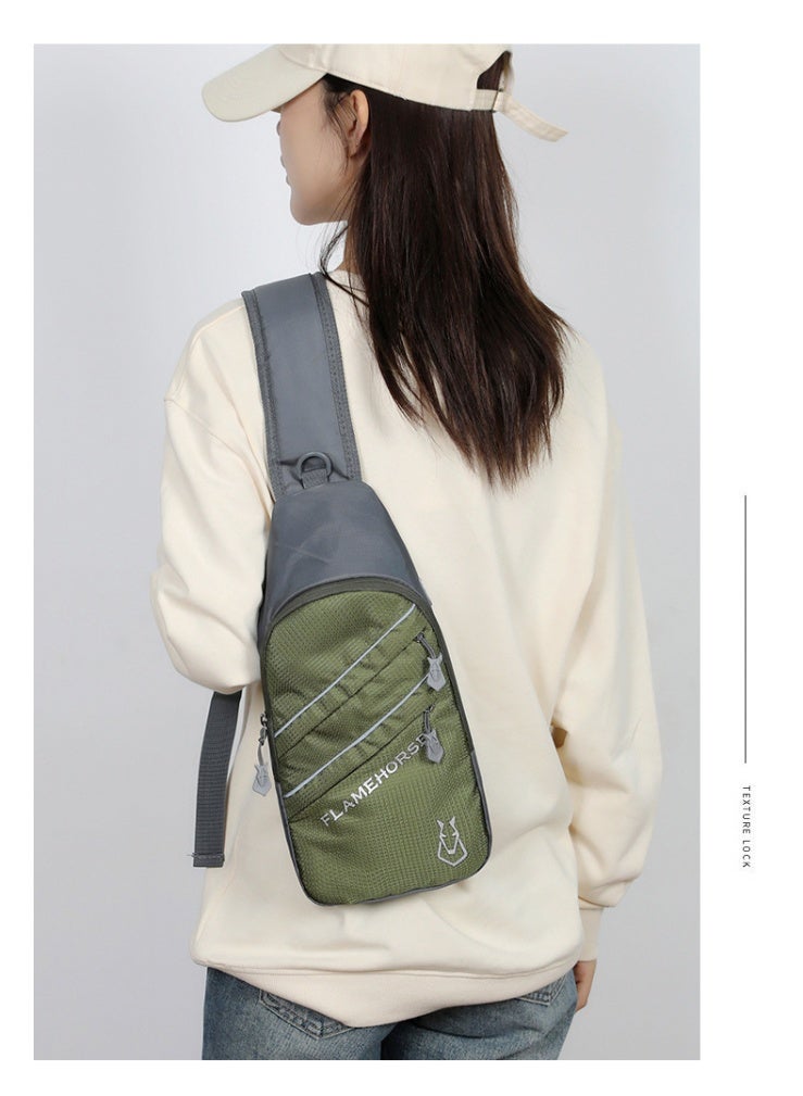 فليم هورس حقيبة صدر خارجية عصرية جديدة وحقيبة رسول عاكسة للرجال والنساء وحقيبة كتف خفيفة الوزن مقاومة للماء - Image 2