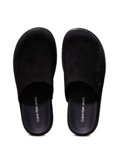 Calvin Klein Jeans Women's Clog Slippers - Suede Leather, Black  - Image 4