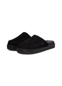 Calvin Klein Jeans Women's Clog Slippers - Suede Leather, Black  - Image 2