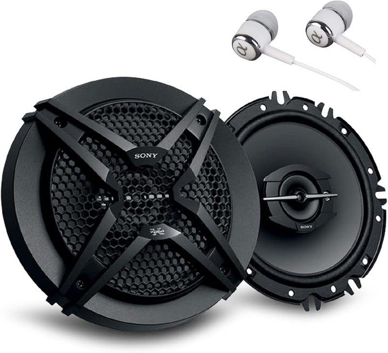 Sony Globally selected raw material Sony XS-GTF1639 6-1/2" 270 Watts Max Power 3-Way Full-Range Car Audio Coaxial Speakers Bundled with Earbuds Flexible usage build - Image 1