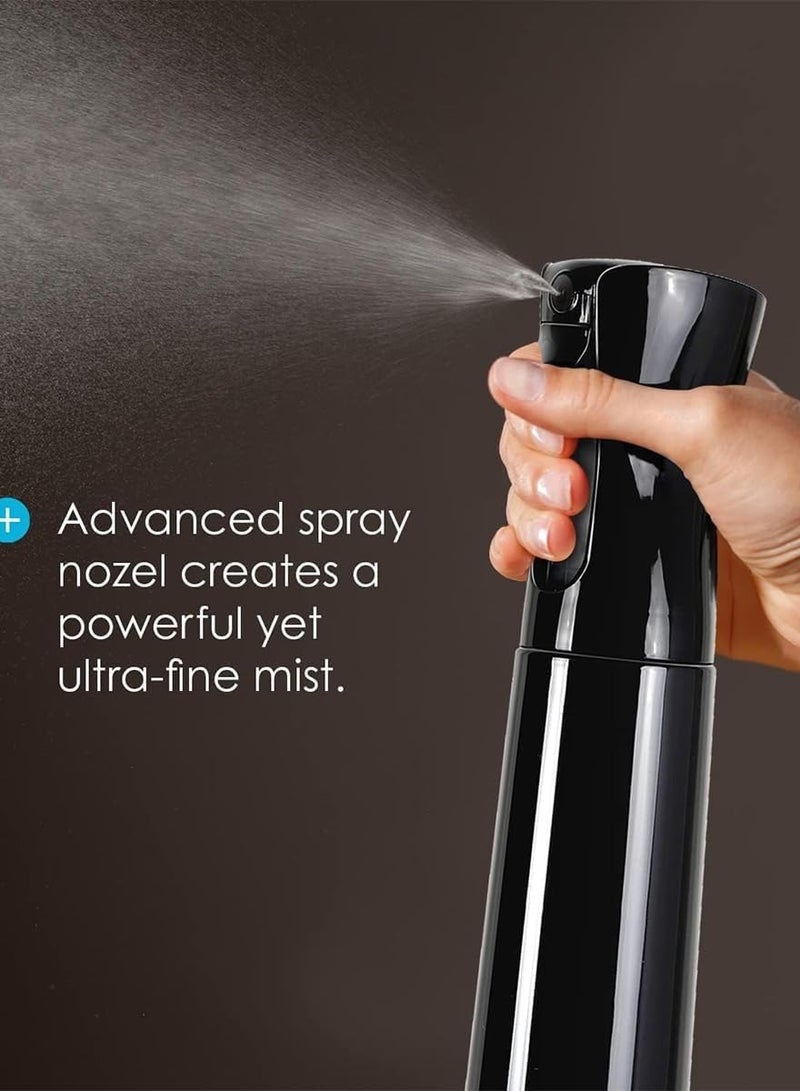 Water Spray Bottle for Hair 10oz, Large Ultra Fine Continuous Water Mister Aerosol Atomizer Spray Water Bottle for Hairstyling, Skin Care, Cleaning, Plants and Misting 300ML - Image 4