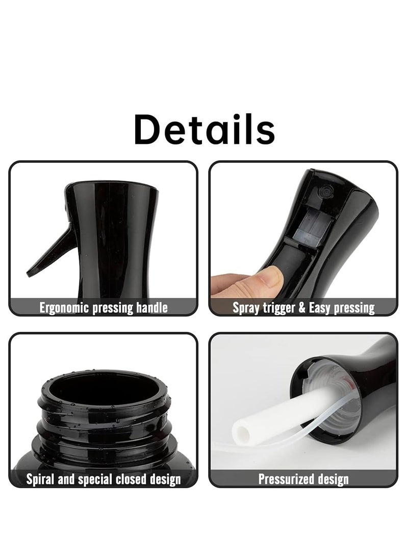 Water Spray Bottle for Hair 10oz, Large Ultra Fine Continuous Water Mister Aerosol Atomizer Spray Water Bottle for Hairstyling, Skin Care, Cleaning, Plants and Misting 300ML - Image 2