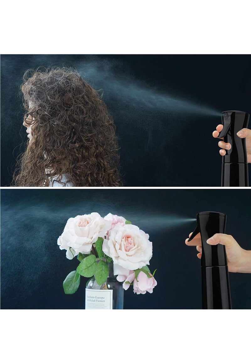Water Spray Bottle for Hair 10oz, Large Ultra Fine Continuous Water Mister Aerosol Atomizer Spray Water Bottle for Hairstyling, Skin Care, Cleaning, Plants and Misting 300ML - Image 3