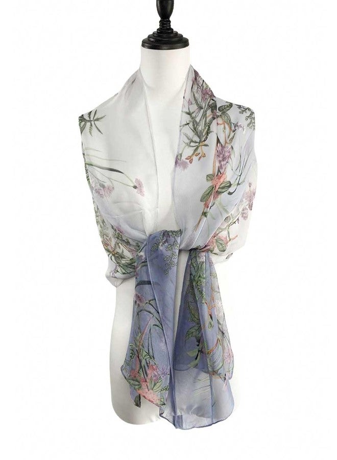 Acotavie Scarfs for Women Lightweight Fashion Scarves Print Floral Pattern Scarf Shawl Wraps (C14) - Image 3