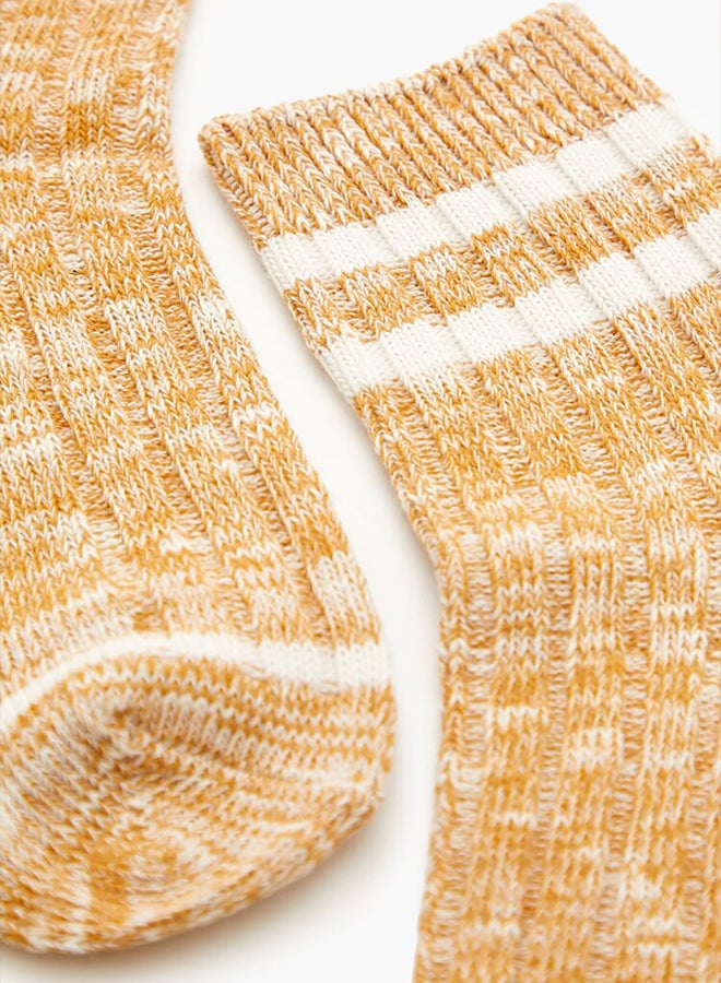 FOREVER 21 Varsity-Striped Crew Socks  - Image 3