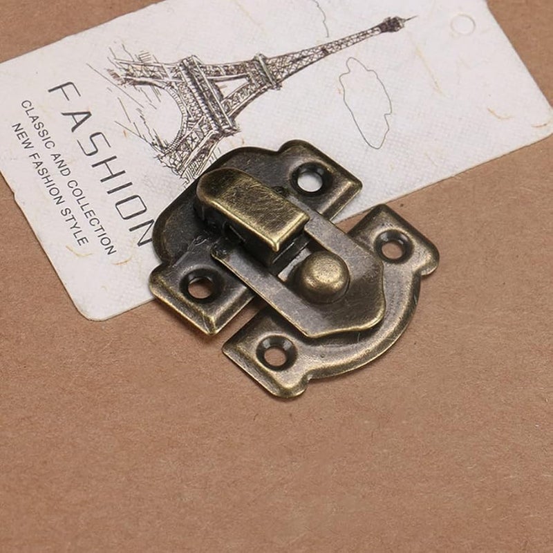 Antique Hook Hasp Latch Decorative Buckle Hardware Set 32pcs for Jewelry Box - Image 4