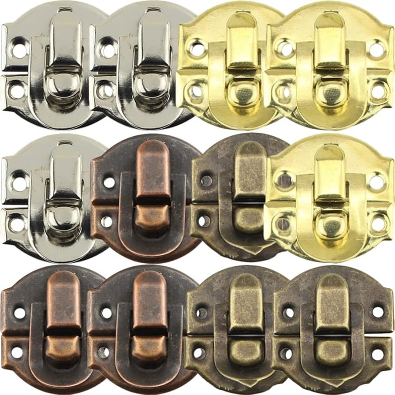 Antique Hook Hasp Latch Decorative Buckle Hardware Set 32pcs for Jewelry Box - Image 1