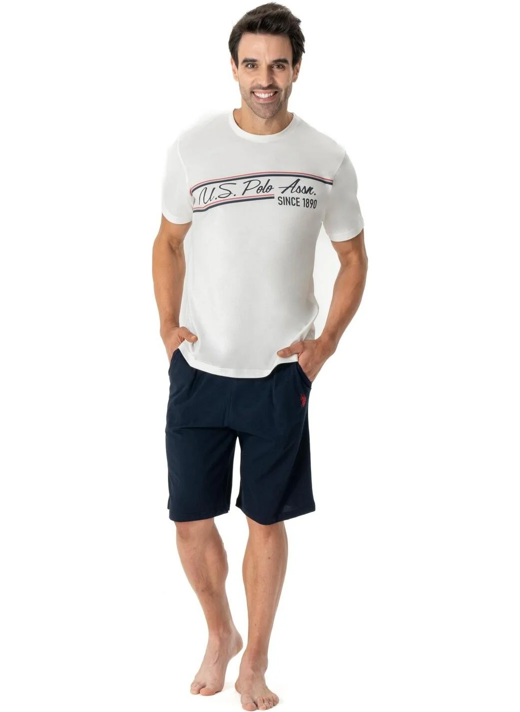 U.S. Polo Assn. Men's Round Neck Shorts Set