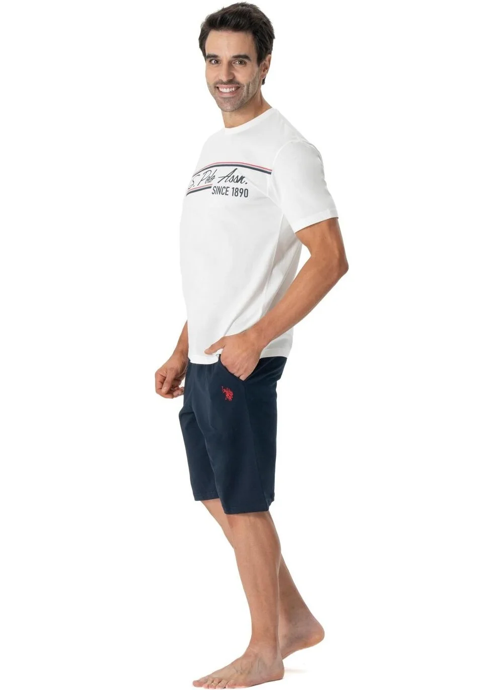 U.S. Polo Assn. Men's Round Neck Shorts Set