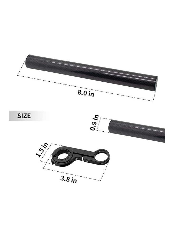 NIBEMINENT Bicycle Flashlight Holder Handle Bar Extender Mount Bracket  - Image 3