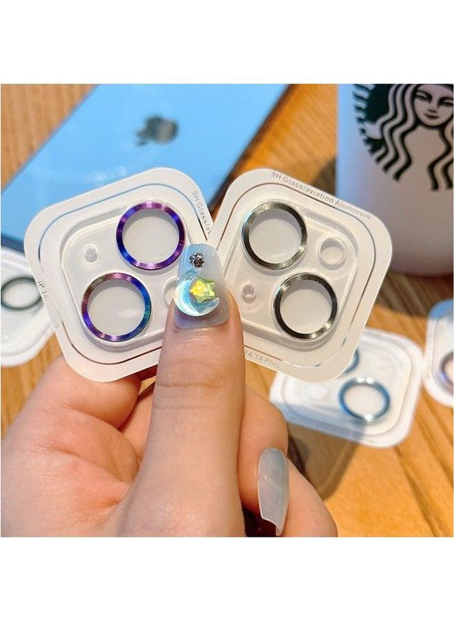 Built-in Integrated Cd Pattern Apple 15PROMAX Mobile Phone Lens Film Metal Ring Film-Color:Pink-Size:16pro/promax - Image 5
