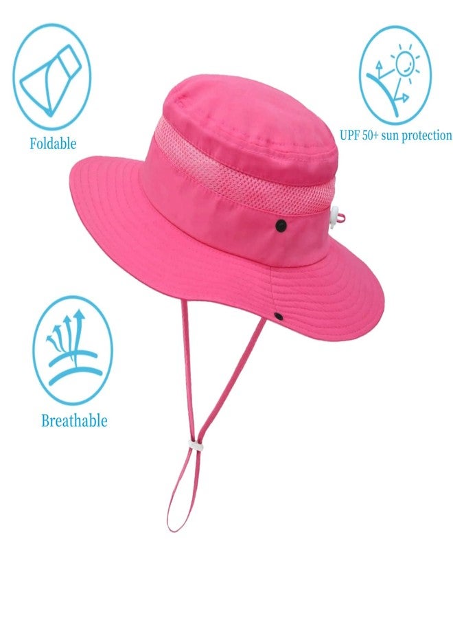AJG Outdoor Kids Sun Hat for Boys Girls Toddler - UPF 50+ Wide Brim Bucket Hat Quick Dry Foldable Breathable Fishing Safari Hat (US, Age, 2 Years, 7 Years, Sky+Lake Blue) - Image 3