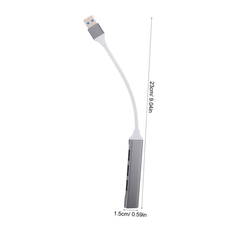 4 Port USB Hub Splitter Portable USB Extender for Laptop Gaming Accessories - Image 3