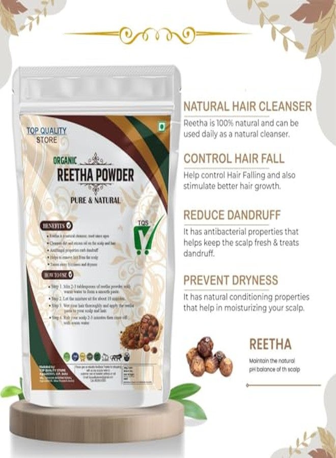 Top Quality Store Organic Hair Care Powder Set, Shikakai, Amla and Reetha Powder Combo, 300g, Natural Hair Growth and Cleansing - Image 4