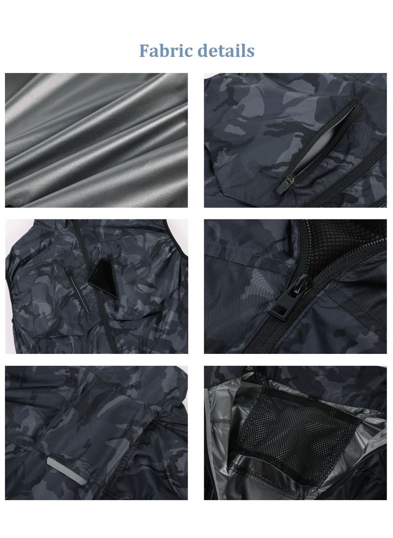 Generic Cooling Fan Jacket Heatstroke Prevention Air Conditioning Clothing Sun Protection and Iced Vest Cable Project with Fans  - Image 5