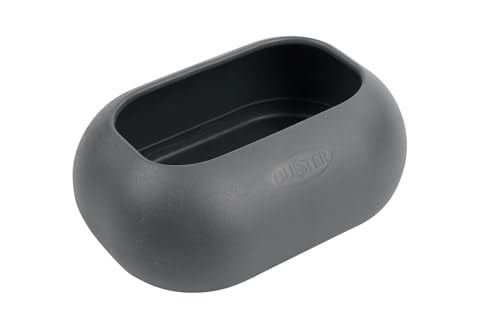 KRUUSE Buster IncrediBowl 1 Liter 34 Oz Dark Grey NonTip LongEar Friendly Food NoSpill Bowl for Medium Large Dogs BPAFree Dishwasher Safe - Image 1