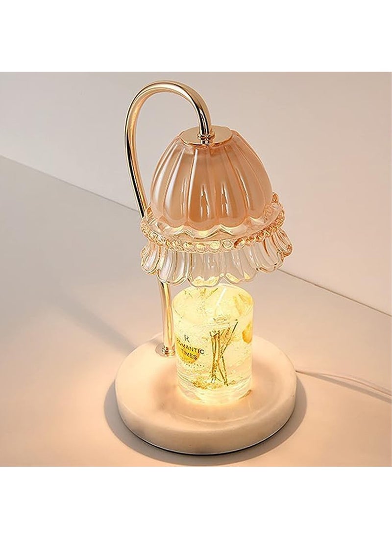 MONOGUE - Candle Warmer Lamp with 2 Bulbs Candle Wax Warmer with Dimmer not including candle Heat Adjustable Suitable for Small and Large Jar Candles Candle Melter Lamp - Image 1