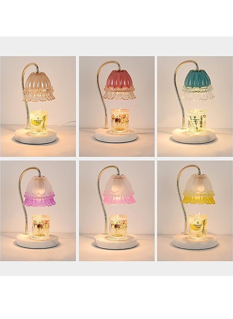 MONOGUE - Candle Warmer Lamp with 2 Bulbs Candle Wax Warmer with Dimmer not including candle Heat Adjustable Suitable for Small and Large Jar Candles Candle Melter Lamp - Image 1