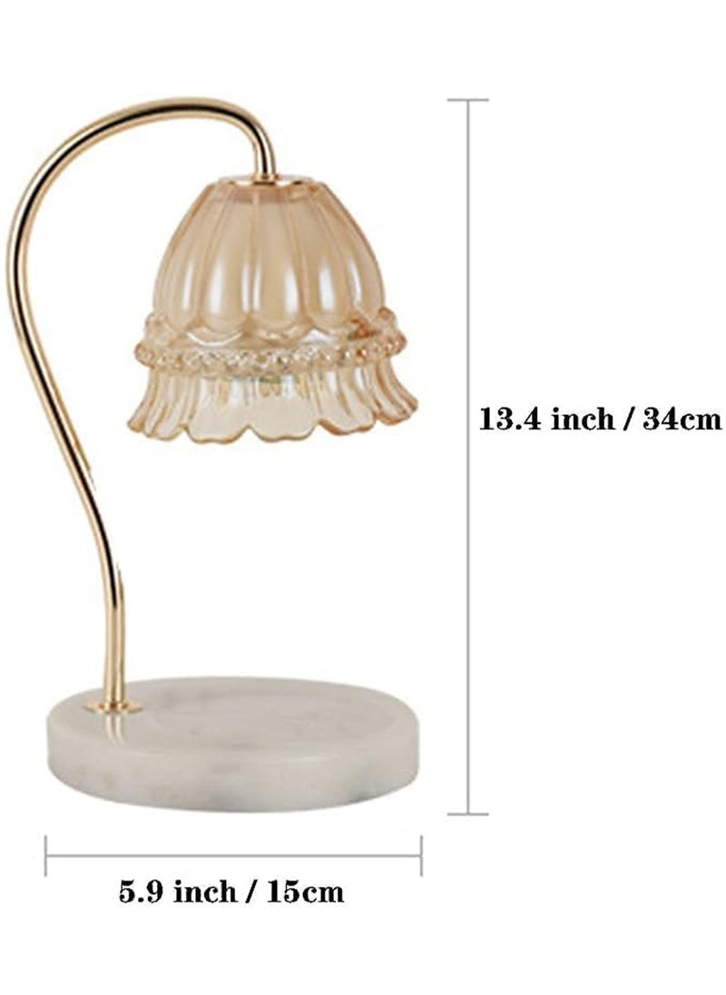 MONOGUE - Candle Warmer Lamp with 2 Bulbs Candle Wax Warmer with Dimmer not including candle Heat Adjustable Suitable for Small and Large Jar Candles Candle Melter Lamp - Image 1