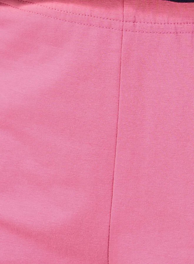Styli Solid Shorts with Elastic Waistband