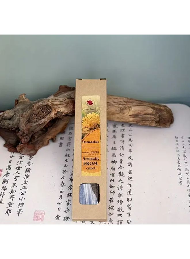 Sweet Scented Osmanthus 12 Sticks Diffuser With Essential Oil Fragrance Powder For Home Office - Image 1