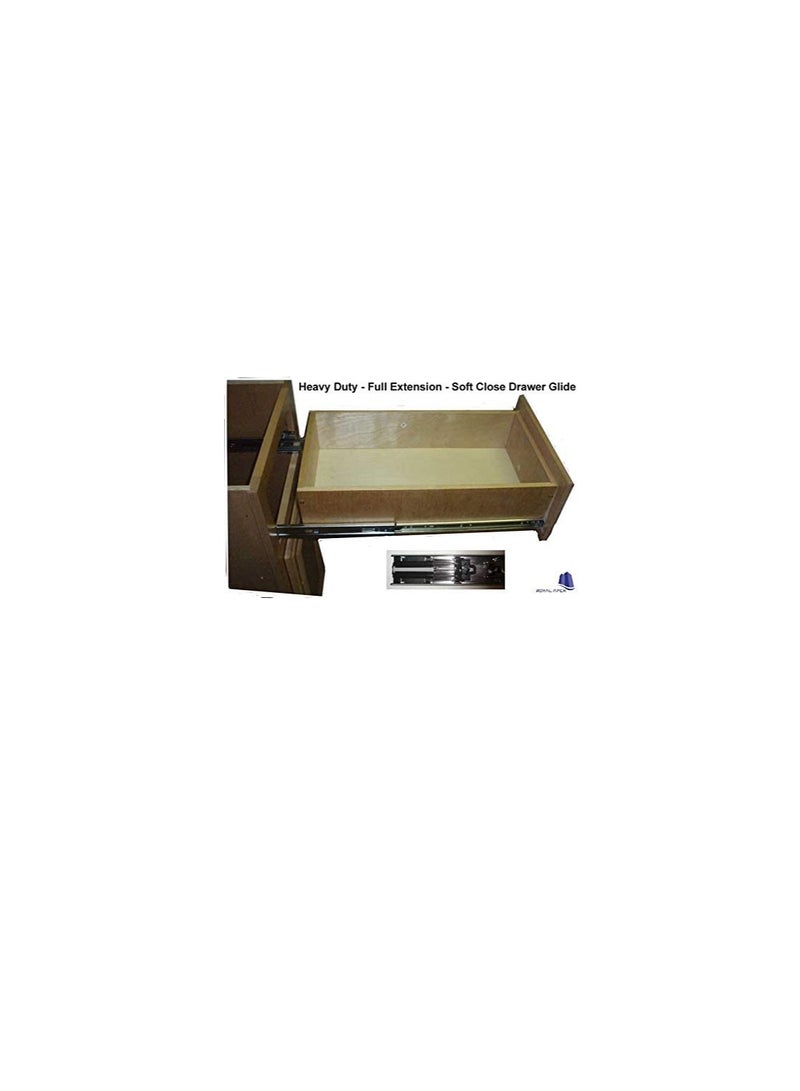 Soft Closing Steel Ball Bearing Drawer Slide Rail Runner (14 inch (35cm))  - Image 3
