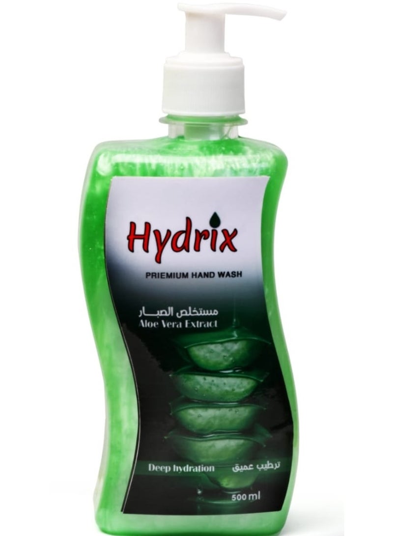 Hydrix liquid hand wash for deep hydration Aloe Vera 500+85+85+85ml - Image 2