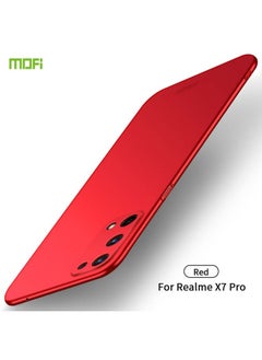 HuHa Case Cover For Realme X7 Pro  Frosted PC Ultra-thin Hard Case Red 