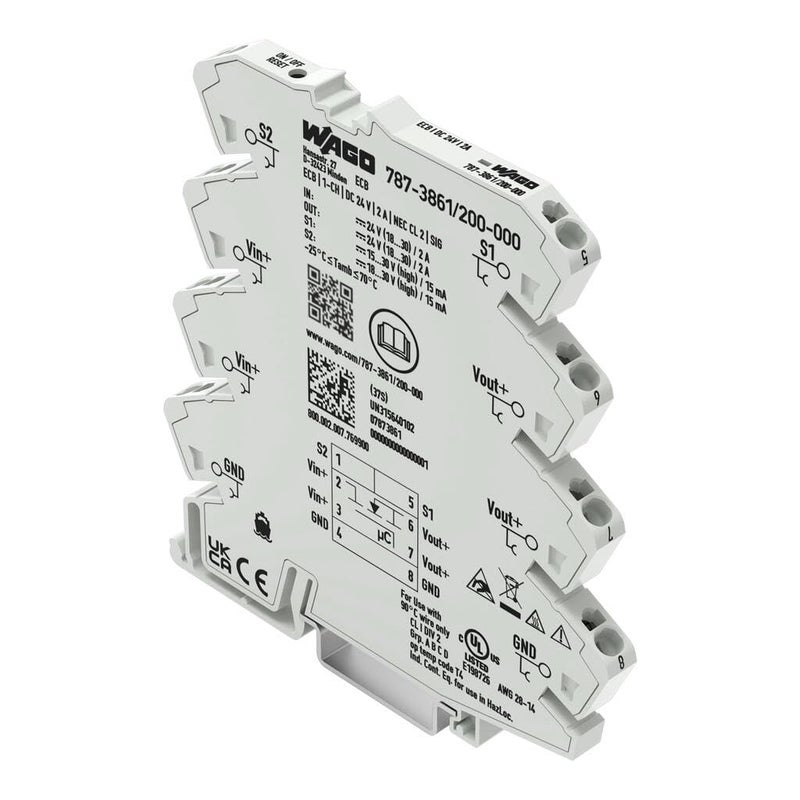 Wago Electronic circuit breaker 1channel 24 VDC input voltage 2 A Signal contact - Image 1