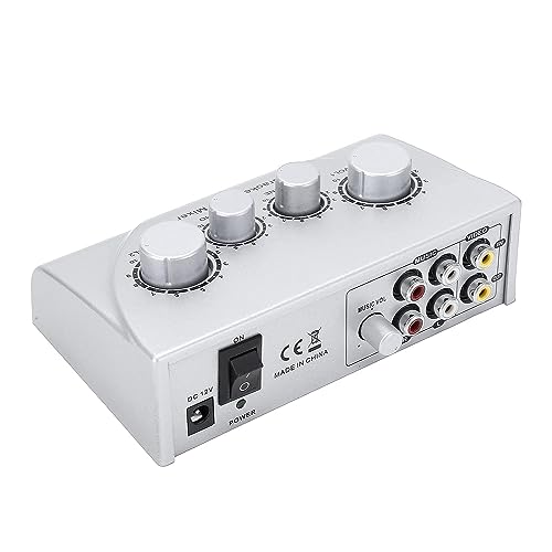 kh Professional Karaoke System Karaoke Player Compact Stereo Mixer Console with Audio Interface & Dual Microphone Input, Portable Digital Sound Board Console System for Stage, Home Karaoke - Image 3