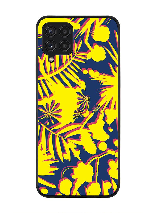 Stylizedd Rugged Black edge case for Samsung Galaxy A22 (LTE/4G)  Slim fit Soft Case Flexible Rubber Edges Anti Drop TPU Gel Thin Cover - Hawaii Jungle  - Image 1