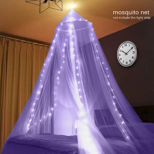 Next Day Art Double Bed Polyester Mosquito Net Portable Pop-Up Tent (Purple) - Image 2