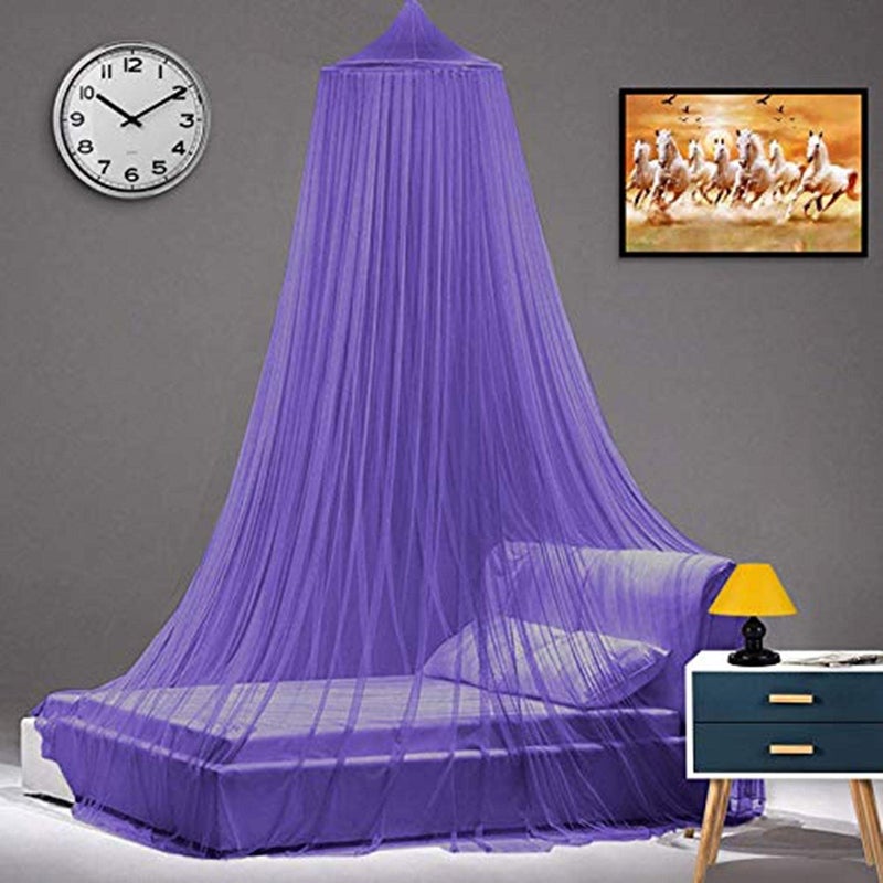 Next Day Art Double Bed Polyester Mosquito Net Portable Pop-Up Tent (Purple) - Image 4
