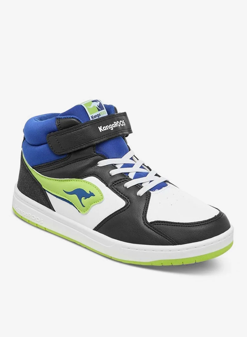 kangaROOS NAVY Women's Panelled High Top Shoes with Hook and Loop Closure for Women | Best Price UAE