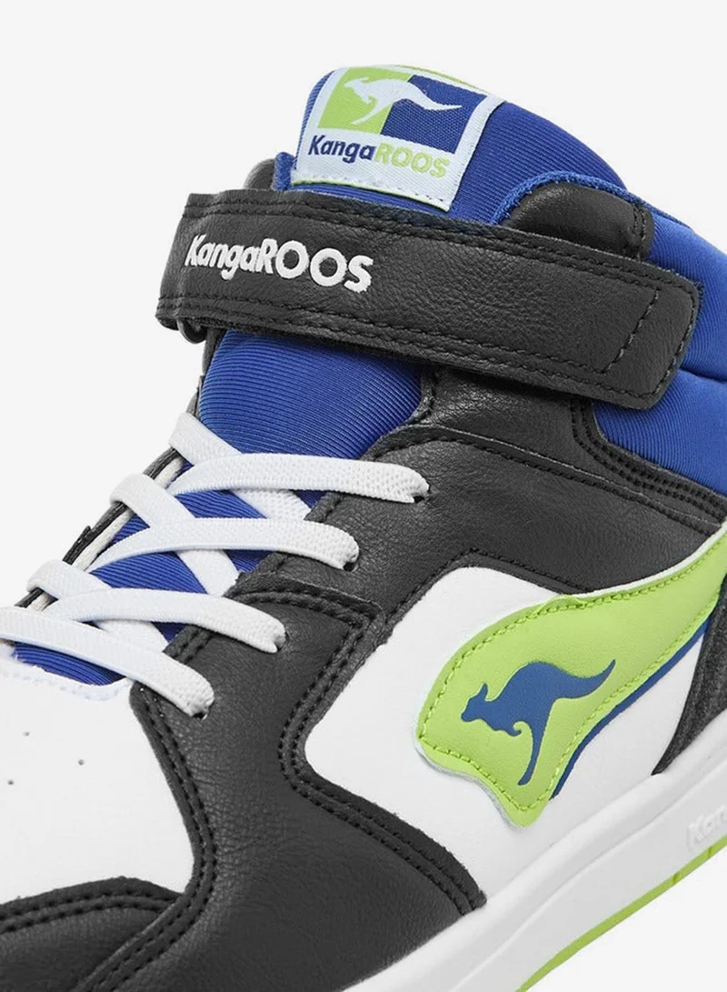 kangaROOS NAVY Women's Panelled High Top Shoes with Hook and Loop Closure for Women | Best Price UAE